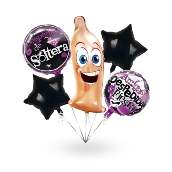 KITS DE 4 GLOBOS PARA DESPEDIDA DE SOLTERA