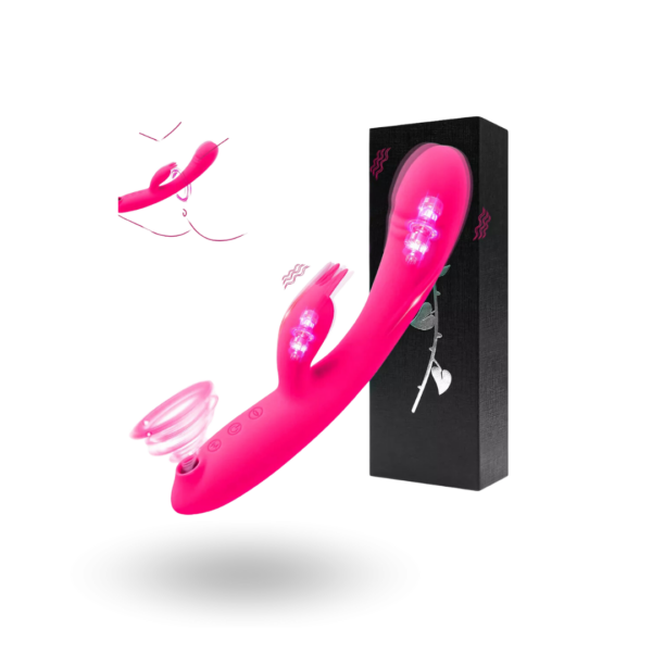 VIBRADOR DE CONEJO CON SUCIONADOR