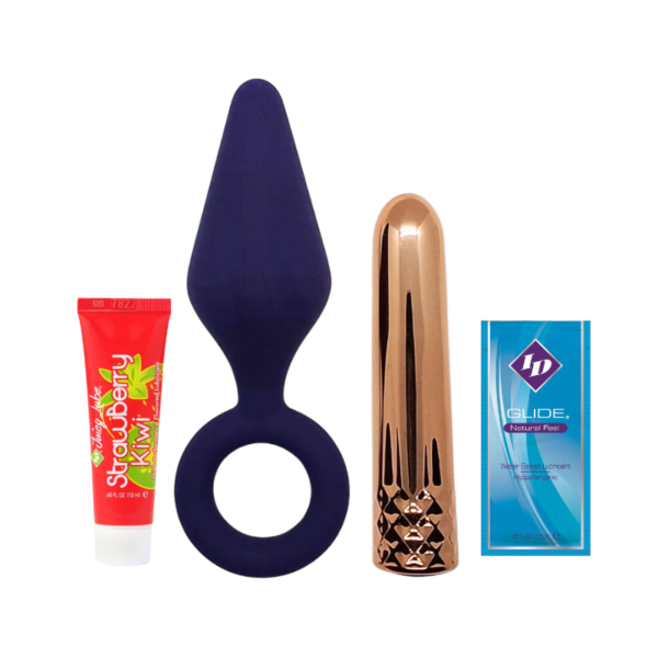 Kit de Plug anal mediano con bala vibradora