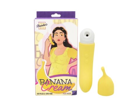 Banana Cream Air Vibrador con Succionador del punto G