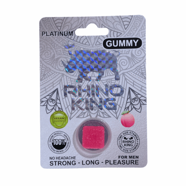 Rhino King Gomitas estimulantes sabor Durazno