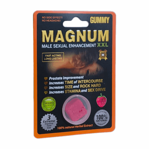 Gomita estimulante Magnum XXL sabor fresa