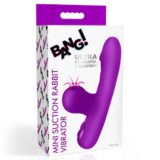 BANG! Mini vibrador de conejo con succión