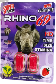 Rhino 69 Gomitas pills fresa